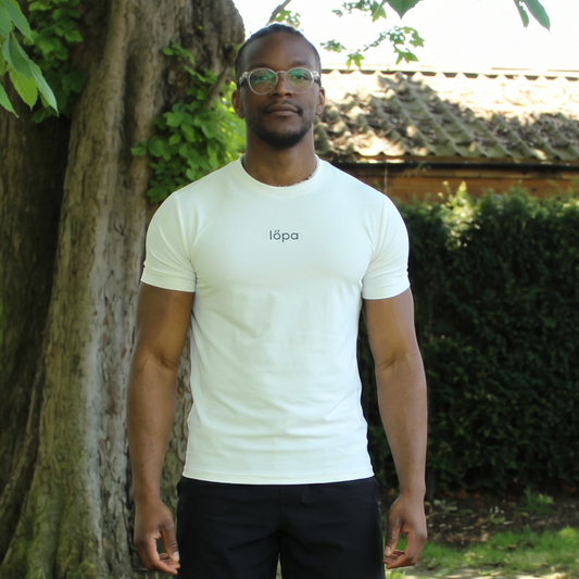 Löpa - White Training Tee