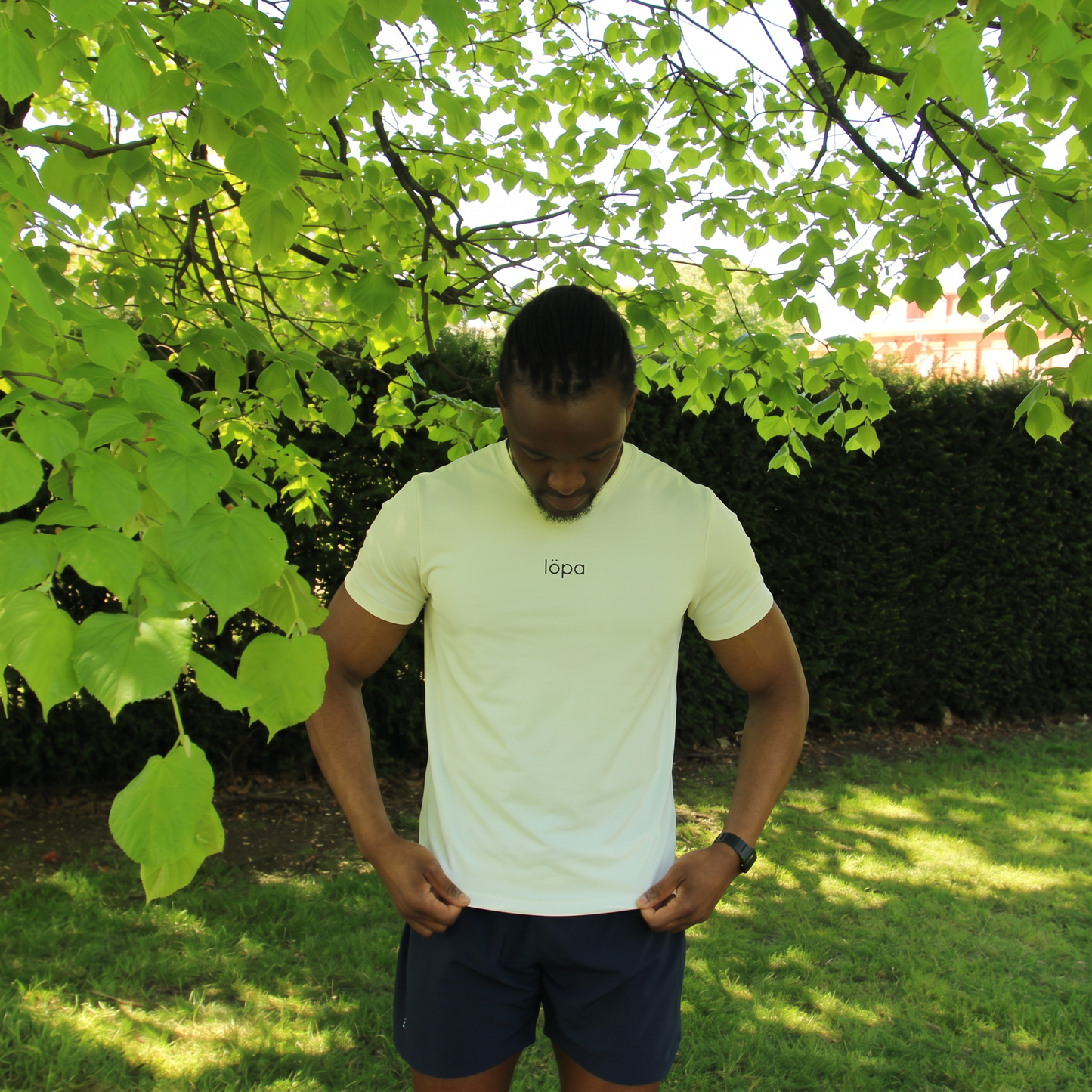 Löpa - White Training Tee